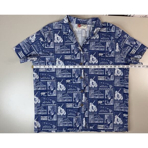 VTG Hilo Hattie‎ Mens Aloha Hawaiian Shirt SZ M AAA Hawaiian Holidays Vacation - Picture 2 of 15